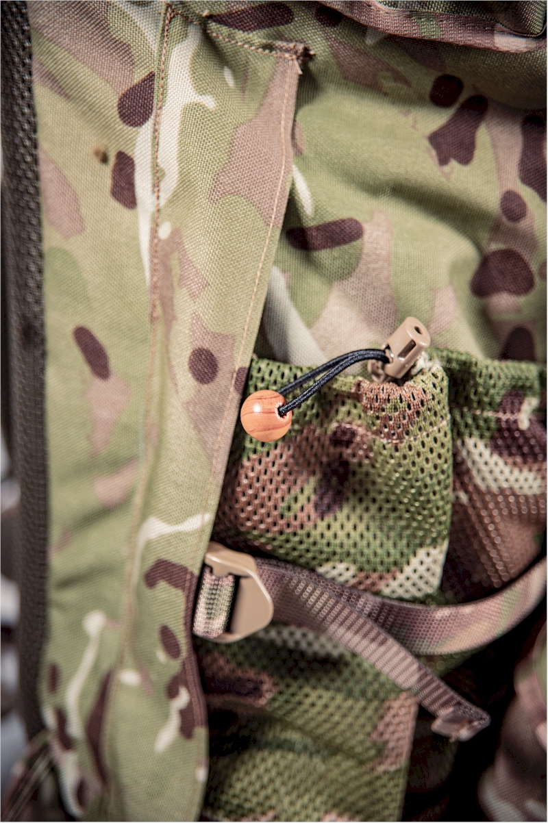 Shock cord and cordloc for extra security on the side pockets